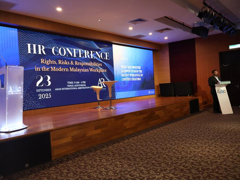 HR Conference 2025 stage on rights, risks and responsibilities in the modern Malaysian workplace
